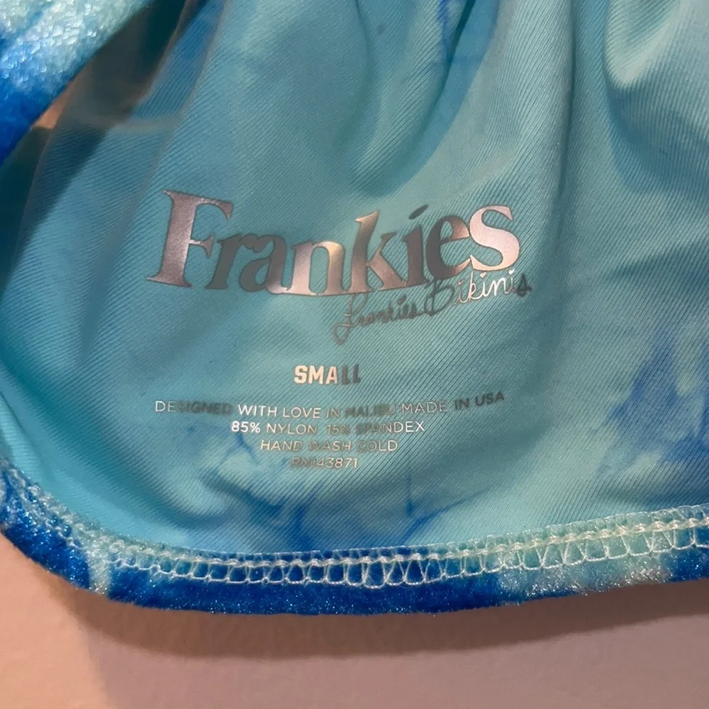 Frankies Bikinis Aqua Tie Dye Liam Top